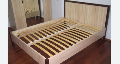 Сборка двухспальной кровати. Кунцево 